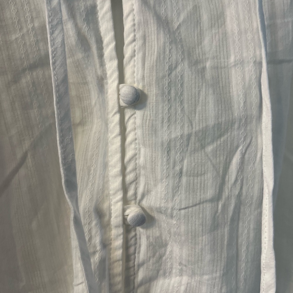NWT Sanctuary white puffed sleeve pleasant top size L - Picture 4 of 9